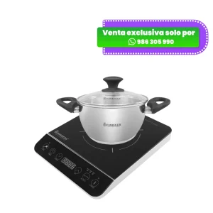 Combo Finezza Cocina de Inducción 1 hornilla + Olla Acero Inox de 20 Cm