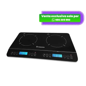 Cocina de Inducción Digital FINEZZA de 2 Hornillas Negro FZ-310IN2