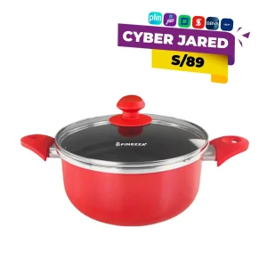 Olla Antiadherente de 24Cm FINEZZA Rojo FZ-X324AH