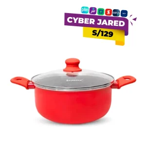 Olla Antiadherente Ultragranito de 26 cm Rojo FINEZZA FZ-X336TM