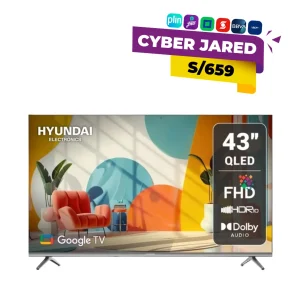 Televisor Hyundai 43" QLED Full HD con Google TV y Dolby Audio - HYLED4326QG