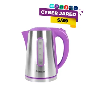 Hervidor Eléctrico BOSSKO de 2 Litros Morado BK-208H
