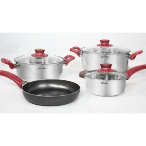 Ollas Record Eleganza 8 piezas de acero inoxidable