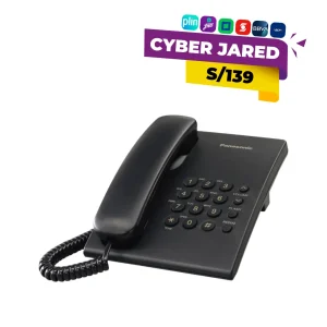 Teléfono Fijo Alámbrico Panasonic KX-TS500LXB Negro