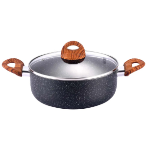 Olla Antiadherente Onix Nro 24 de 4.5 Litros Negro RECORD