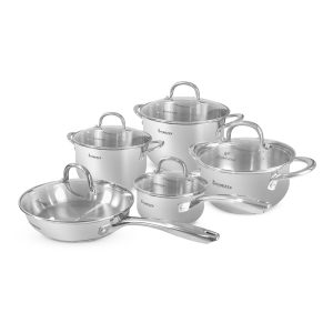 Ollas de acero Inox Finezza FZ-1066X-IN 10 Piezas