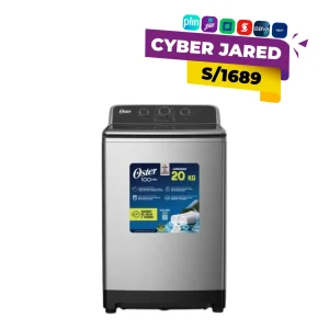 Lavadora Oster 20kg Carga Superior Inverter en Color Plata (OS-PWSMDW201S)