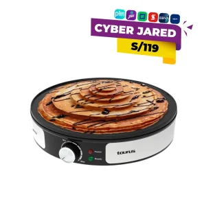 Crepera Eléctrica Taurus Antiadherente con Accesorios para Crepas (30 cm)