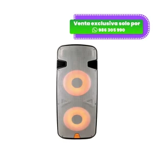Parlante Activo Halion PHA-215A Doble 15″ 2uhf Mic Ac/Dc