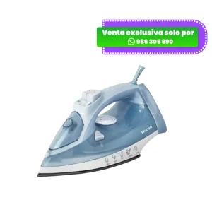 Plancha a Vapor con Base Antiadherente - Color Celeste REC-CLPLCE100