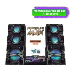 Minicomponente Panasonic SA-MAX7000 Bluetooth 3000 Watts RMS - Negro