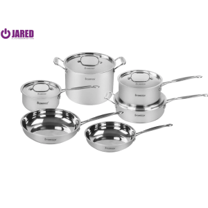 Ollas de Acero Inoxidable Finezza FZ-1012 10 Piezas