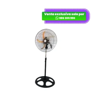 VENTILADOR FAEDA  ORBITAL DE 5 ASPAS  MODELO TY-1808 DE 90 WATTS - METAL NEGRO