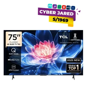 Televisor TCL de 75 pulgadas con pantalla QLED en promoción.