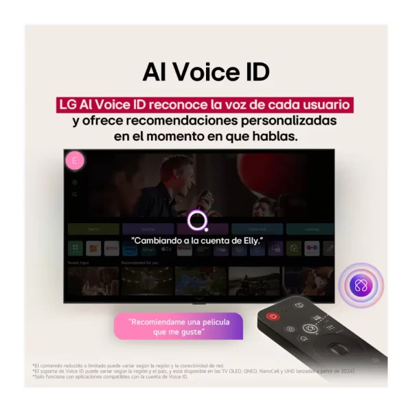 Televisor LG 55" QNED 4K UHD Smart TV con IA y Procesador Gen7 - Modelo 2025 (55QNED82ASG) - Imagen 8