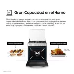 Cocina a Gas Samsung NX52T7322PS/PE 5 Hornillas Mirror Look - Imagen 9