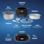 Olla Arrocera Oster 3 en 1 de 15 Tazas con DiamondForce y Función Sofrito - CKSTRC15DFBLK - Imagen 6