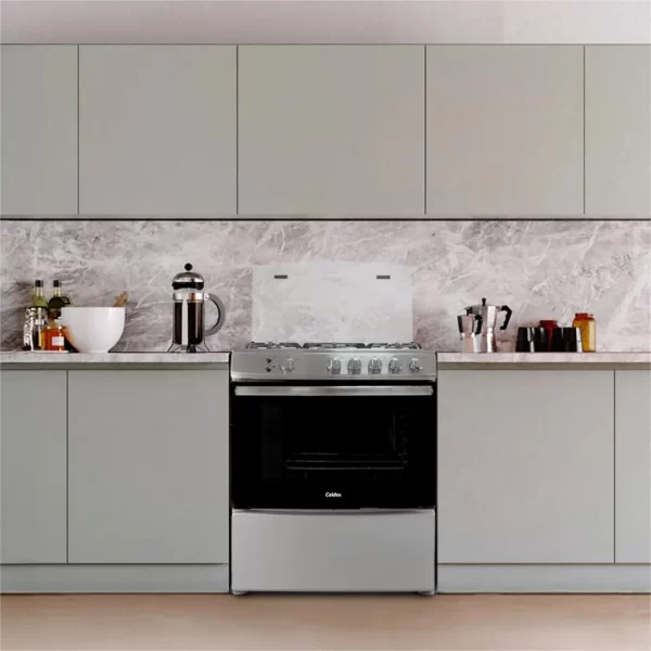Cocina Coldex CX765 PLUS: 5 Hornillas, Acero Inoxidable y Horno de 95L - Imagen 3