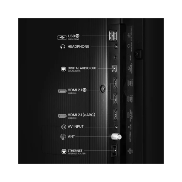 Televisor Smart TV Hisense 55" QLED 4K con Escalador AI y Dolby Vision Atmos (55Q6QV) - Imagen 3