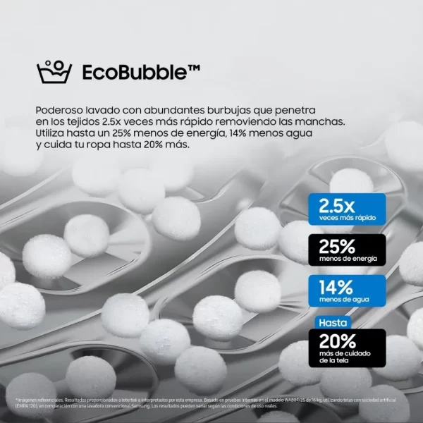Lavadora Inteligente Samsung WA80F17S8BPE de Carga Superior - Imagen 4