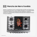 Cocina a Gas Samsung NX52T7322PS/PE 5 Hornillas Mirror Look - Imagen 3