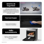 Cocina a Gas Samsung NX52T7322PS/PE 5 Hornillas Mirror Look - Imagen 17