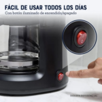 Cafetera Oster 5 Tazas con Filtro Reutilizable BVSTDCS51B - Imagen 3