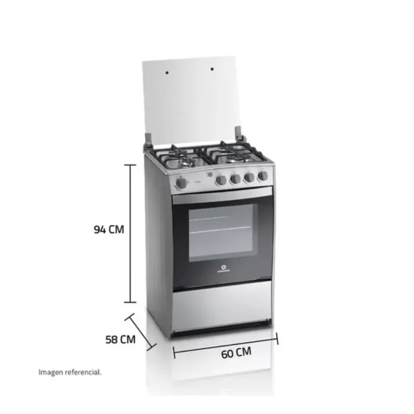 Cocina a Gas Indurama Olvera QZ Croma 4 Quemadores - Imagen 4