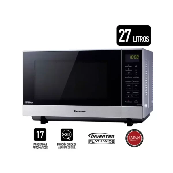 Microondas de 27 Litros PANASONIC Gris NN-SF564MRPM - Imagen 8