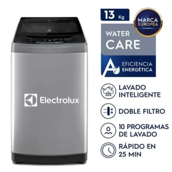 Lavadora Electrolux de 13kg Carga Superior Premium Care con Lavado Inteligente y Filtro Doble (EWIW13F2USVG) - Imagen 7