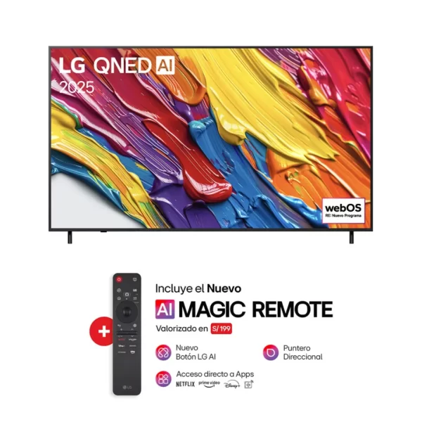 Televisor LG 65" QNED 4K Ultra Slim con Local Dimming y AI Processor (65QNED82ASG) - Imagen 10