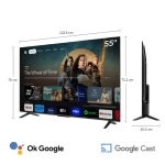 Televisor TCL 55" LED 4K UHD con Google TV y Procesador AiPQ - Modelo 2025 (55V6C) - Imagen 6