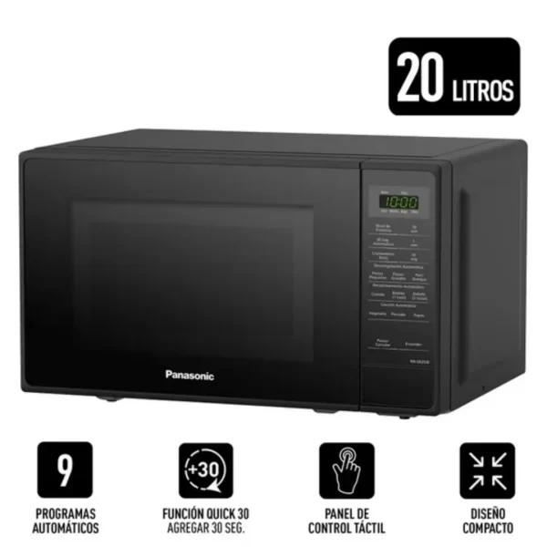 Microondas Panasonic NN-SB25JBRPK 20L 700W Negro - Imagen 7