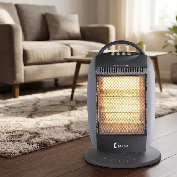 ¡Calidez Inmediata en tu Hogar! Calentador Halógeno Trevely TCH-020 de 1200W - Imagen 2