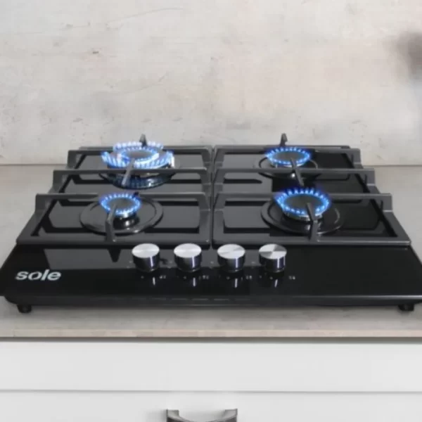 Cocina Encimera Sole de Vidrio Templado a Gas 60cm - SOLCO045V2 - Imagen 8