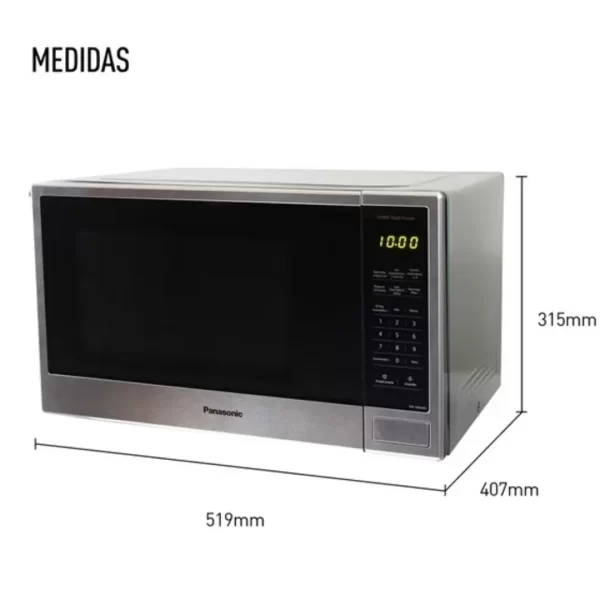 Horno Microondas PANASONIC de 37 Litros NN-SB646SRPK - Imagen 6