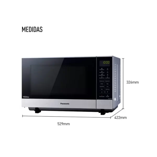 Microondas de 27 Litros PANASONIC Gris NN-SF564MRPM - Imagen 7