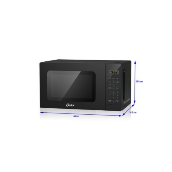 Horno Microondas Oster® de 20L con Panel Digital y 6 Programas Automáticos - Negro (POGME2702) - Imagen 2