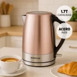 Hervidor Eléctrico Taurus de 1.7 Litros en Acero Inoxidable - Oro Rosa (PE9580530A) - Imagen 4