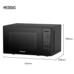 Microondas Panasonic NN-SB25JBRPK 20L 700W Negro - Imagen 6