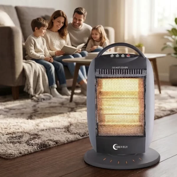 ¡Calidez Inmediata en tu Hogar! Calentador Halógeno Trevely TCH-020 de 1200W - Imagen 3