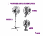 Ventilador Bossko BK-8216VD – Motor de 120W - Imagen 3