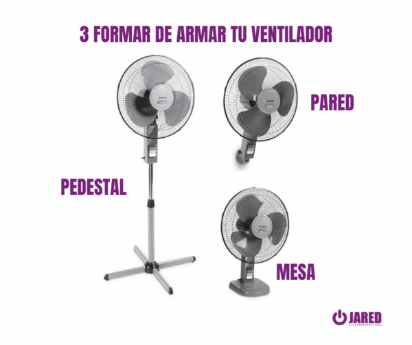 Ventilador Bossko BK-8216VD – Motor de 120W - Imagen 3