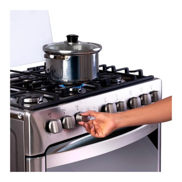 Cocina Indurama Galicia Zafiro con 6 Quemadores - Inoxidable - Imagen 7