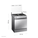 Cocina a Gas Samsung NX52T7322PS/PE 5 Hornillas Mirror Look - Imagen 15