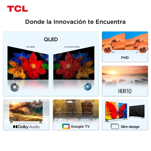 Smart TV TCL 32" QLED Full HD - 32S5K con Google TV - Imagen 4