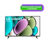 Televisor Smart TV LG de 43 pulgadas modelo 43LR6000PSA con pantalla encendida.