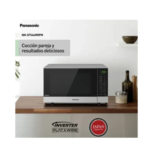 Microondas de 27 Litros PANASONIC Gris NN-SF564MRPM - Imagen 5
