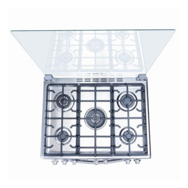 Cocina a Gas Indurama Firenze Zafiro de 30 Pulgadas con Doble Quemador Triple Llama y Grill - Imagen 4