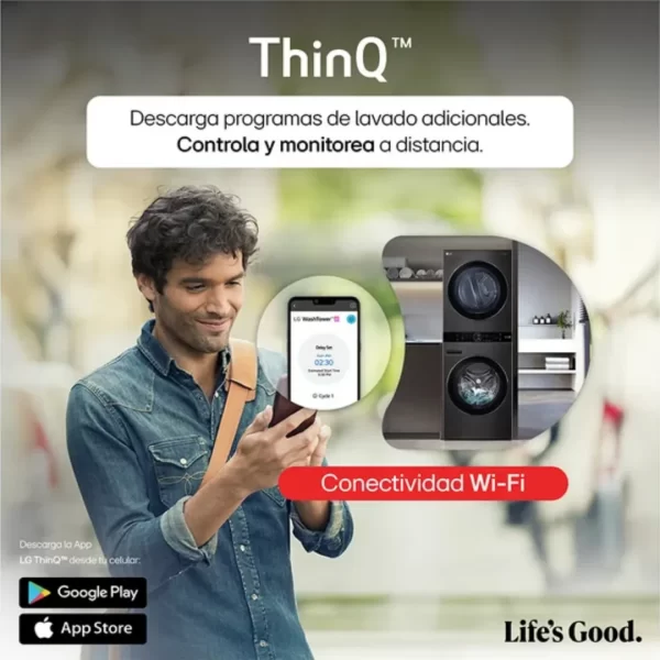 LG WashTower WK22BS6: Centro de Lavado Inteligente de 22kg/16kg - Imagen 13